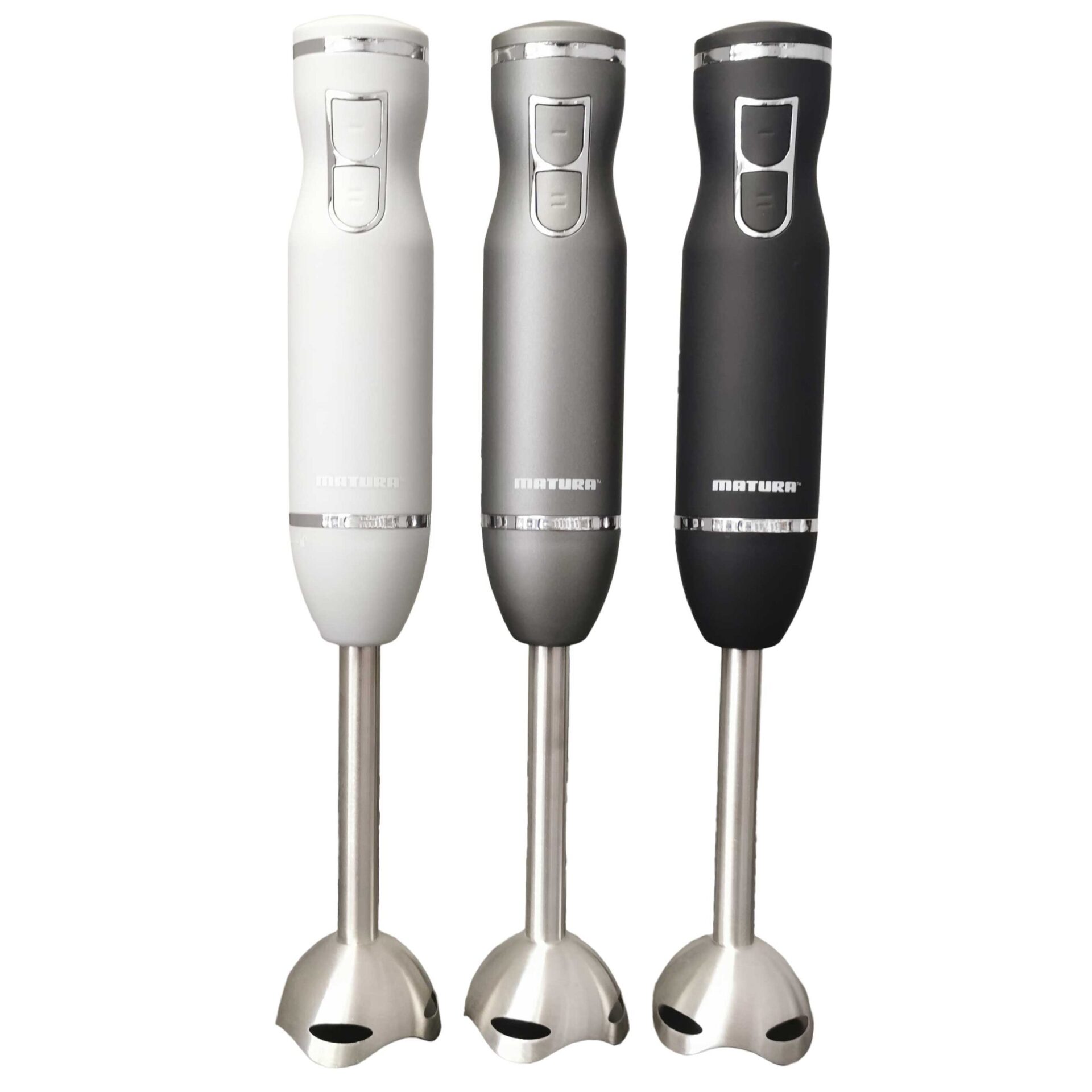 Stick Blenders in White Grey and Black